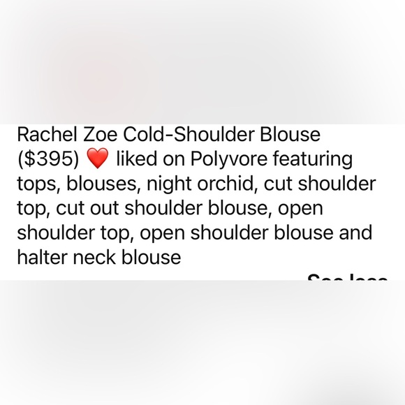Cold Shoulder Blouse by Rachel Zoe - Picture 10 of 10